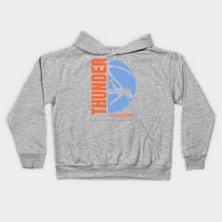 okc thunder basketball Kids Hoodie